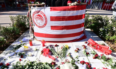 Ολυμπιακός: Τίμησε τη μνήμη των θυμάτων (photos)
