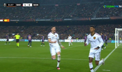Europa League: Προηγήθηκε η Μπαρτσελόνα με Αλόνσο, το γύρισε σε 7' η Μάντσεστερ Γιουνάιτεντ! (vids)