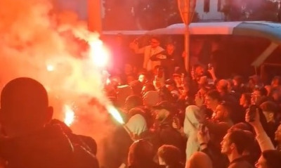 Ολυμπιακός-Παναθηναϊκός: Αποθέωση των «πράσινων» κατά την αναχώρηση της αποστολής (vids)