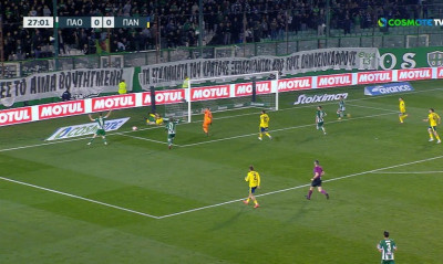 Παναθηναϊκός-Παναιτωλικός: Τεράστια ευκαιρία ο Σπόραρ για το 1-0, ζήτησε πέναλτι το «τριφύλλι» (vid)