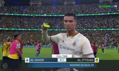 Εκνευρισμένος ο Κριστιάνο Ρονάλντο με την ήττα της Αλ Νασρ από την Αλ Ιτιχάντ,έπεσε δεύτερος (vids)