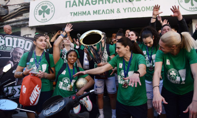 Παναθηναϊκός: Αποθέωση για το κύπελλο στη Λεωφόρο (Photos)