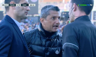 ΠΑΟΚ - Λαμία: Επίθεση Λουτσέσκου στον διαιτητή για προηγούμενο αγώνα - «Μας γ@μ...ς» (video)