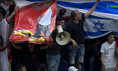 BCL: «Κόλαση» στο Χάποελ – ΑΕΚ | Ύβρεις, ελλιπή μέτρα ασφαλείας και ντροπιαστικό πανό