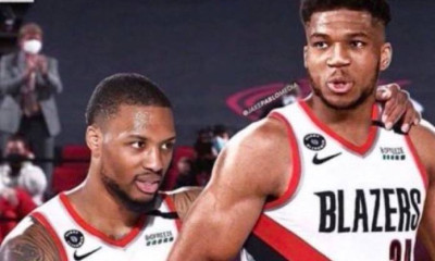 Γιάννης Αντετοκούνμπο: Ο Λίλαρντ άναψε «φωτιές» - Ο «Greek Freak» με φανέλα των Μπλέιζερς