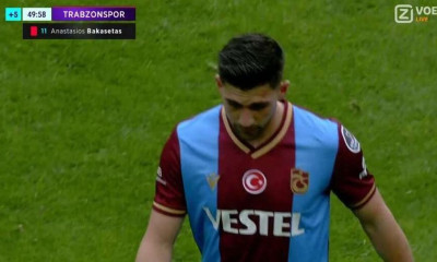 Μπακασέτας: Έφτασε τις 100 συμμετοχές με τη Τραμπζονσπόρ και αποβλήθηκε!