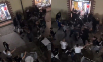 Επεισόδια στην Καβάλα μεταξύ οπαδών ΑΕΚ και ΠΑΟΚ - Βίντεο