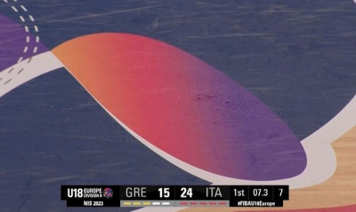 Έσταζε το γήπεδο, διακοπή στο Ελλάδα-Ιταλία για το Ευρωμπάσκετ Εφήβων