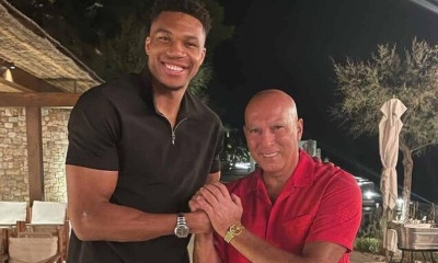 Αποθέωση Γιάννη και Θανάση Αντετοκούνμπο στον Νίκο Γκάλη