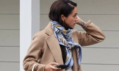 Μέγκαν: Η αλλόκοτη εμφάνισή της – Φόρεσε παλτό με 21 βαθμούς κελσίου και επίθεμα κατά του στρες