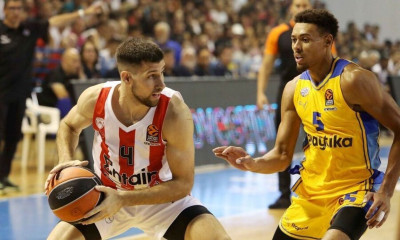 Μακάμπι-Ολυμπιακός: Σάλος με τη σύζυγο του Μπάλντουιν κι έντονη αντίδραση του παίκτη - «Άντε γ@...»