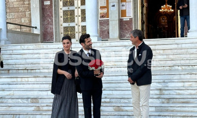 Κουρής-Τοπαλίδου: Οι πρώτες εικόνες από τον γάμο τους