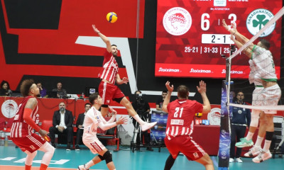 Ολυμπιακός - Παναθηναϊκός 3-1 σετ: «Ερυθρόλευκη» κυριαρχία στη Volley League (vids)