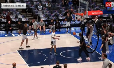 NBA: Ο Γουεμπανιάμα των Σπερς τραυματίστηκε από υπάλληλο των Μάβερικς στο «ζέσταμα»! (video)