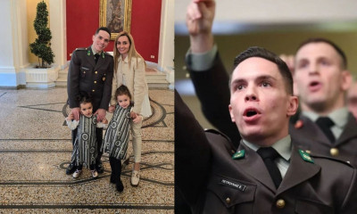 Ο Πετρούνιας ορκίστηκε Ανθυπολοχαγός και η Μιλλούση ήταν στο πλάι του