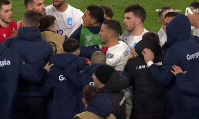 Γεωργία - Ελλάδα: Σύρραξη στην Τιφλίδα και δύο αποβολές (vid)