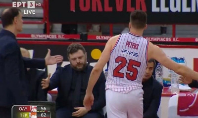 Ολυμπιακός-Περιστέρι 91-83: Δύσκολη νίκη που έφερε εκνευρισμό - Αγνόησε τον Μπαρτζώκα ο Πίτερς (vid)