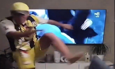 Oπαδός της Φενέρ διαλύει το σαλόνι του μετά τον αποκλεισμό από τον Ολυμπιακό