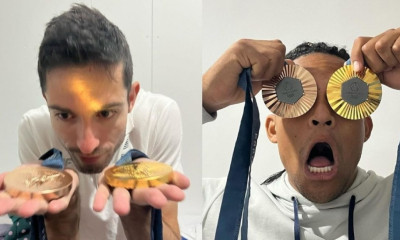 Ολυμπιακοί Αγώνες: Επικοί Τεντόγλου και Καραλής - Παίζουν με τα μετάλλιά τους