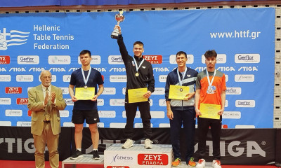 Πινγκ Πονγκ: Κοσμάς και Γκαϊντατζή πρωταθλητές Ελλάδας 2025 στο απλό της εφηβικής κατηγορίας