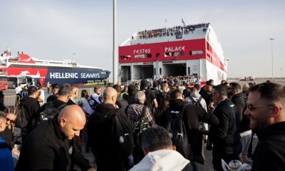 Τελικός Κυπέλλου Ελλάδας, ΟΦΗ - Ολυμπιακός: 3.000 Κρητικοί οπαδοί αναχώρησαν με πλοία για Αθήνα