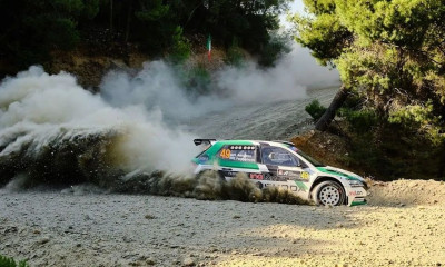 ΕΚΟ Ράλλυ Ακρόπολις: Σφοδρό ατύχημα για τον ηθοποιό Γιώργο Αμούτζα - Βίντεο