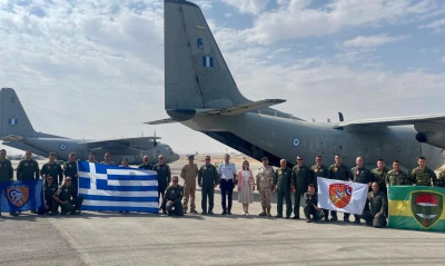 Γάζα: Αεροσκάφη της ελληνικής Πολεμικής Αεροπορίας έκαναν ρίψεις 8,5 τόνων βασικών ειδών διατροφής