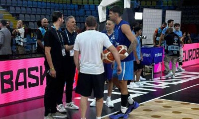 Ελλάδα-Ισπανία: Κοντός και Παππάς δίπλα στην Εθνική - Μίλησαν με τους παίκτες του Παναθηναϊκού