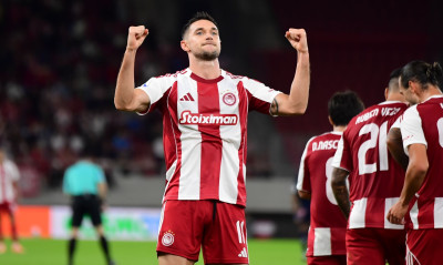 Ολυμπιακός - Βόλος 5-0: Σαρωτικός για ένα ημίχρονο με σόου Γιάρεμτσουκ - Δείτε βίντεο