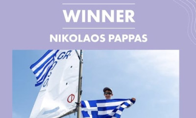 Ιστιοπλοΐα: Κορυφαίος νέος αθλητής του κόσμου ο Νικόλαος Παππάς του Ν.Ο. Βόνιτσας