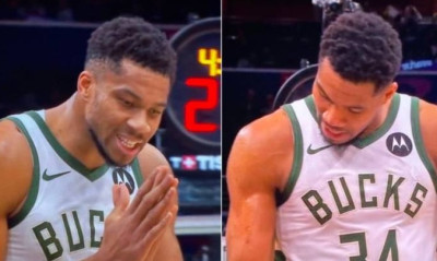 Ο Giannis ικέτευε για ένα φάουλ (vid)