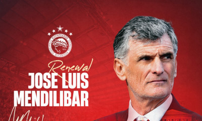 Ολυμπιακός: Επίσημο! Στον «ερυθρόλευκο» πάγκο έως το 2027 ο Χοσέ Λουίς Μεντιλίμπαρ