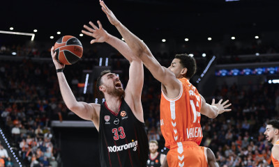 Euroleague: Χωρίς βολή η Βαλένθια στο ημίχρονο κόντρα στον Ολυμπιακό
