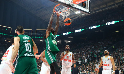 Παναθηναϊκός AKTOR - Μονακό: Η καρφωματάρα Λεσόρ που ξεσήκωσε το Telekom Center Athens