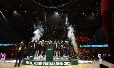 BCL Final Four 2026: Η απονομή του κυπέλλου στη Ρίτας Βίλνιους από τον Πατρίκ Κομνηνό!