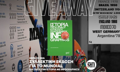 Κέρδισε τη συλλεκτική έκδοση του GRD του Μουντιάλ & ζήσε την ιστορία μέσα από μοναδικά infographics
