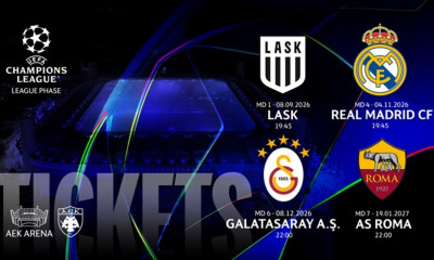 ΑΕΚ: Σε κυκλοφορία το League Phase Pass για τα τέσσερα ματς του Champions League