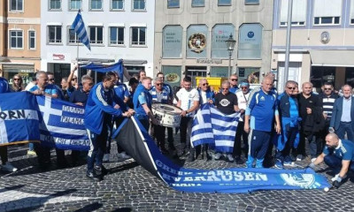 Γερμανία - Ελλάδα: «Γαλανόλευκο» πάρτι στο Άουγκσμπουργκ με πάνω από 6.000 Έλληνες (video)