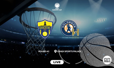 LIVE Γκέντσε - Κολοσσός Ρόδου: Η αναμέτρηση των «Νησιωτών» στο Αζερμπαϊτζάν για το FIBA Europe Cup