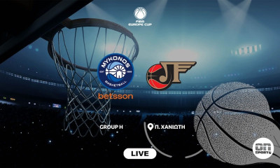 LIVE Μύκονος - Λοκομοτίβ Πλόβντιβ, για το FIBA Europe Cup