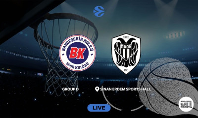 LIVE Μπαχτσεσεχίρ - ΠΑΟΚ: Η «ασπρόμαυρη» έξοδος για την 5η αγωνιστική του Eurocup