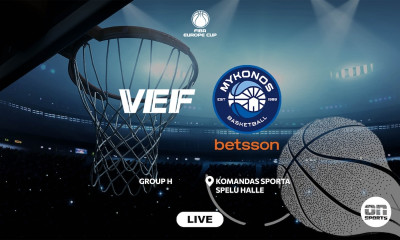 LIVE: VEF Ρίγα - Μύκονος
