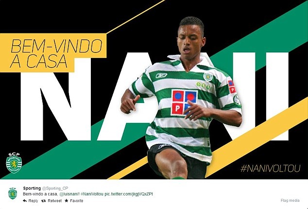 1408523451644 wps 1 Nani joins Sporting Lisbo