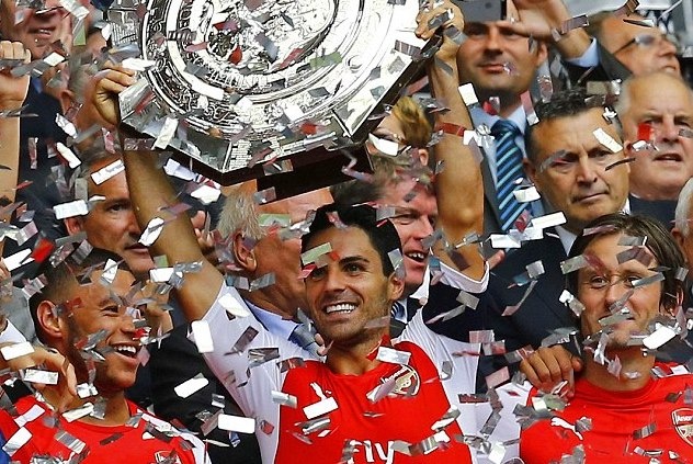 Arsenal s Mikel Arteta C 