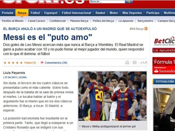 «Μέσι, ο γαμ… άρχοντας»! 