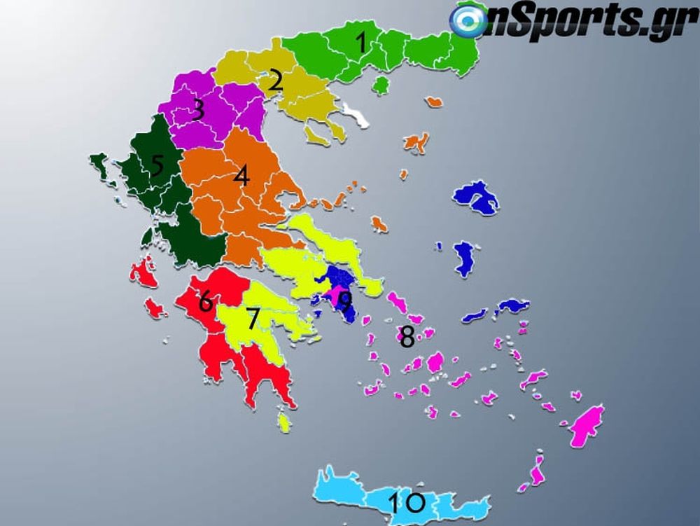 Ο νέος χάρτης της Δ’ Εθνικής