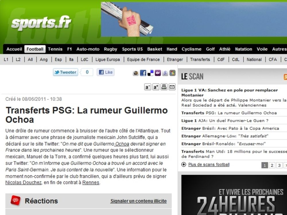 Στην Παρί ο Οτσόα!