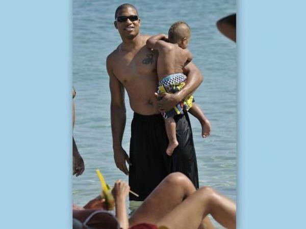 O Μπατίστ με τον γιο του