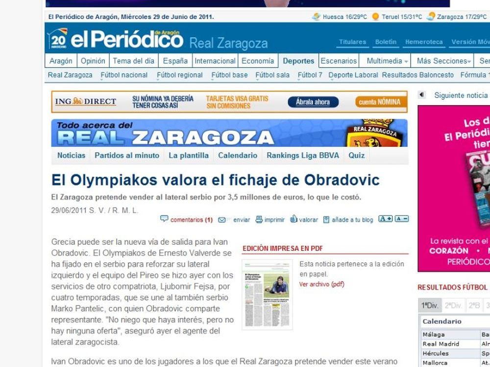 Ομπράντοβιτς για Ολυμπιακό!