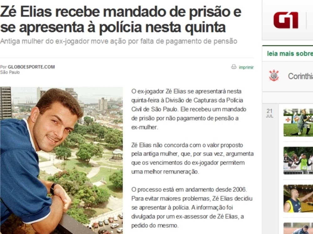 Ένταλμα για Ζε Ελίας